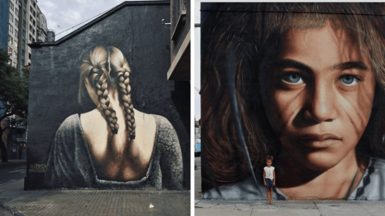 street art femmes peinture mur façade dessins