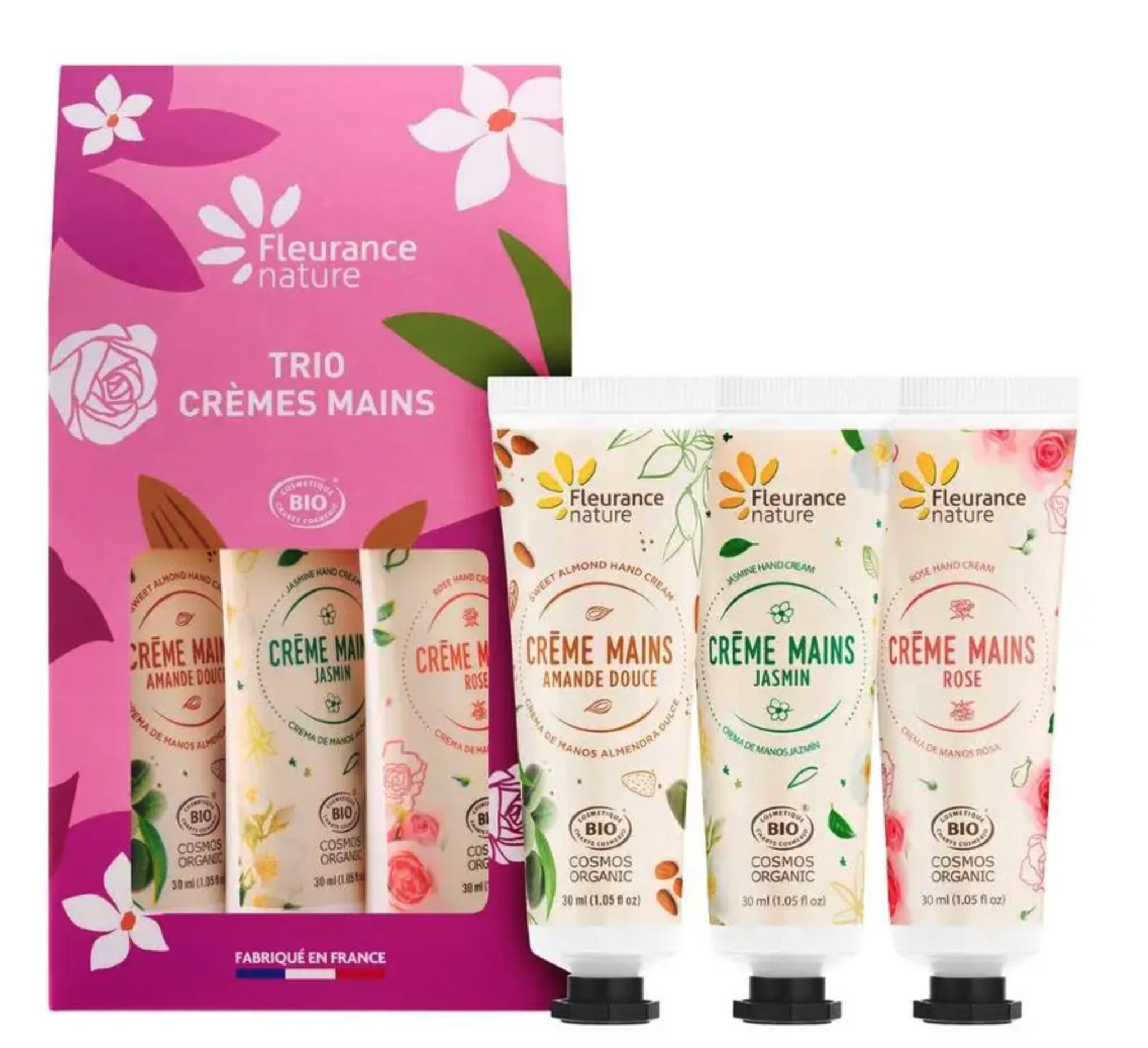 Amande, Rose et Jasmin : un trio sensoriel pour varier les plaisirs