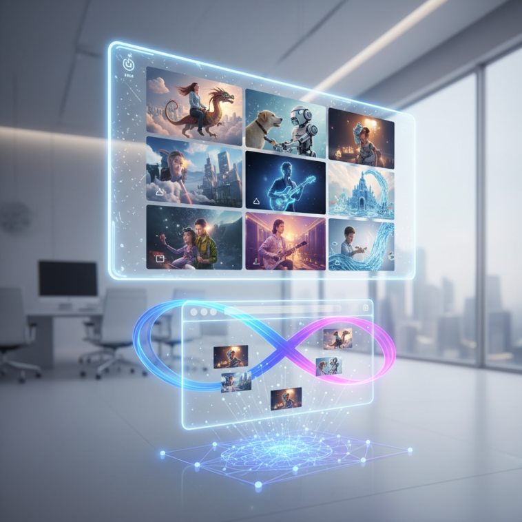 Édition d’une séquence vidéo depuis une interface de création en ligne