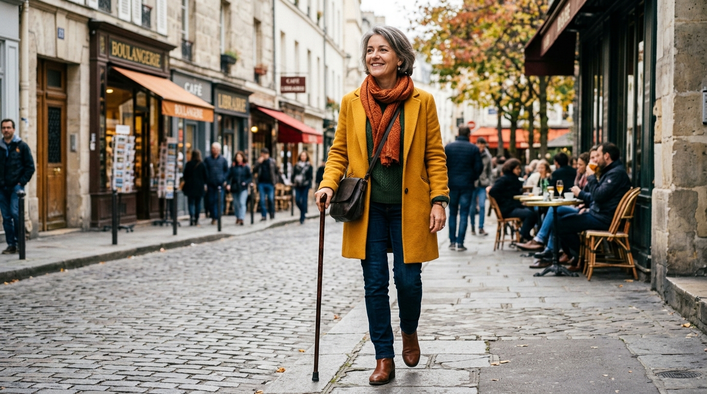 Les kinés n&rsquo;en peuvent plus de le répéter : ce côté où l&rsquo;on tient sa canne décide de toute la démarche